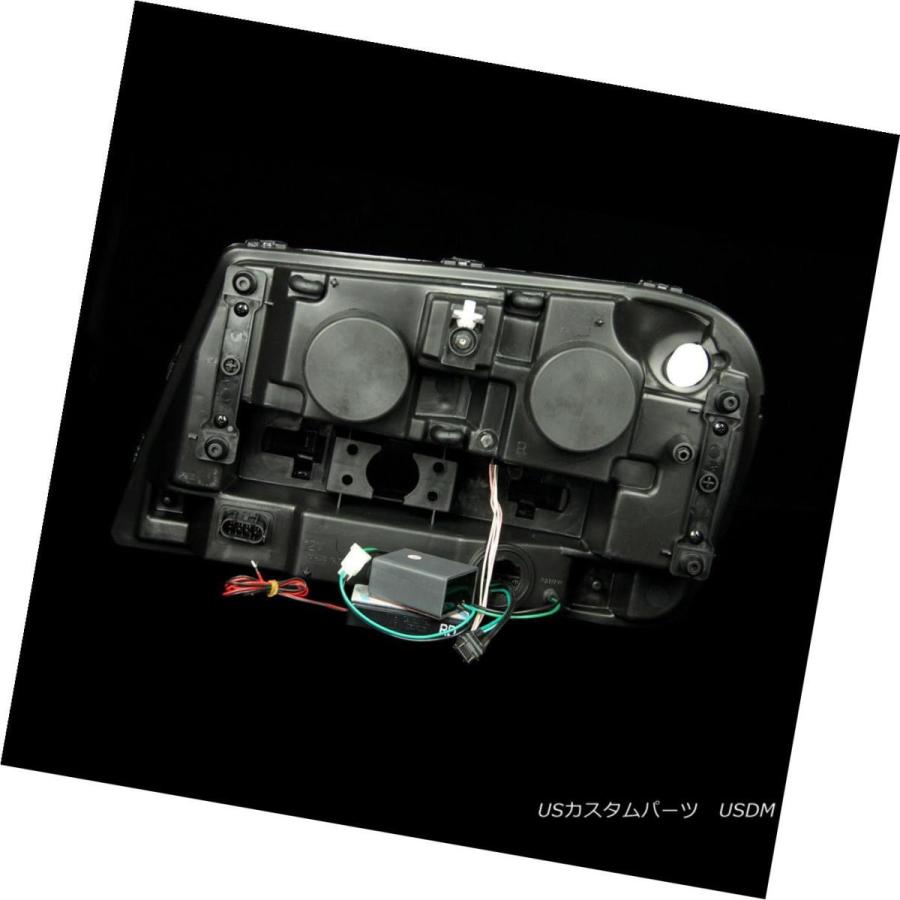 ヘッドライト [CCFL Halo] 2002  -  2009シボレーシボレートレイルブレーカープロジェクターブラックヘッドライト+ CDR <wbの画像