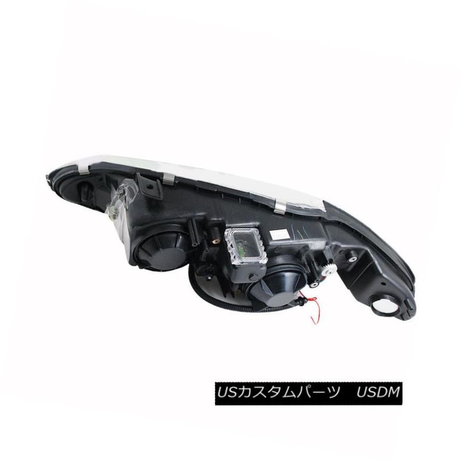 ヘッドライト [LED Halo] 1997 1998 1999 Mitsubishi Eclipse Blackプロジェクターヘッドライトペア [Lの画像