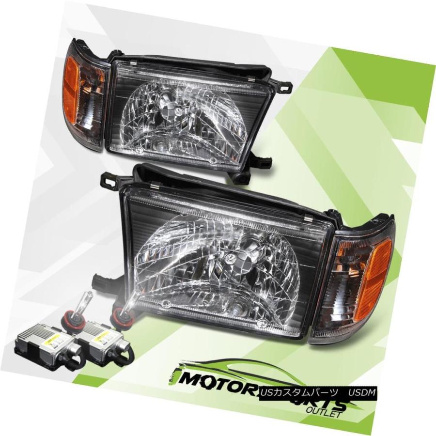 前照灯 1996年1997年1998年トヨタ4Runner工業プラントスタイルブラックヘッドライト+ 600   0K HID その他ライト-自動車-ライト、レンズ