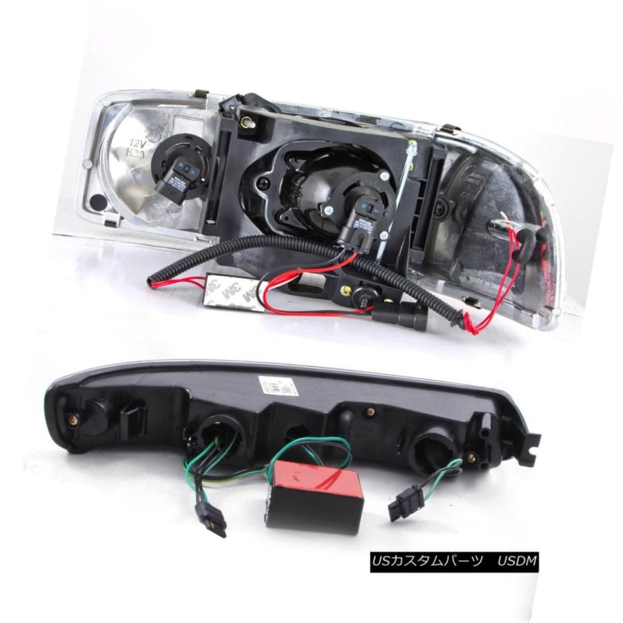 ヘッドライト [LED Halo] 1999-2007 GMC Sierra / 00-06ユーコンプロジェクターヘッドライト+ LEDバンパーセットの画像