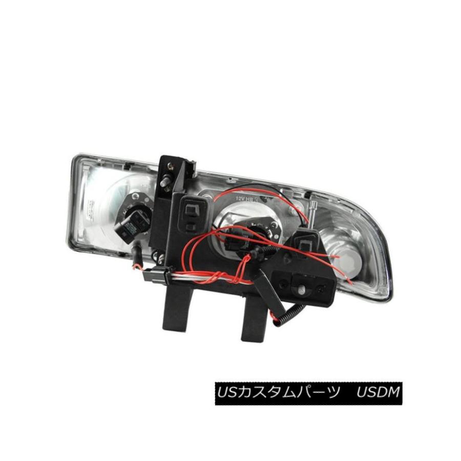 ヘッドライト [LED Halo] 1998-2004 Chevy S10 / Blazer Black LEDハロープロジェクターヘッドライトペアの画像