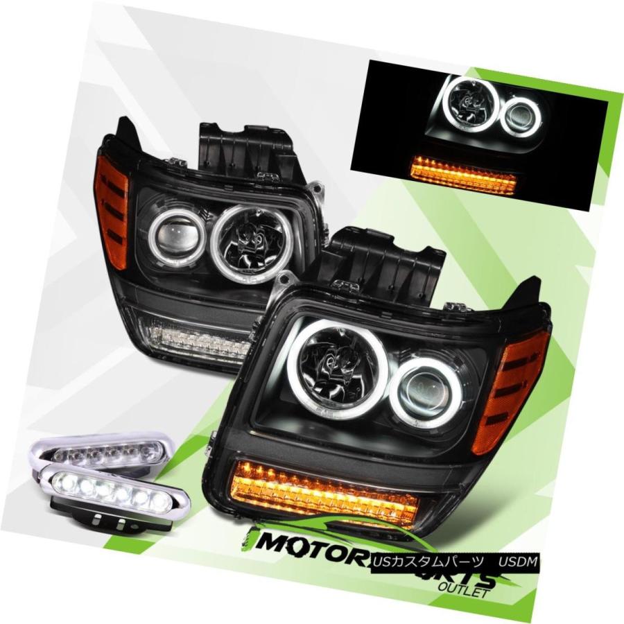 ヘッドライト [デュアルCCFL Halo] 2007-2012 Dodge Nitro LED