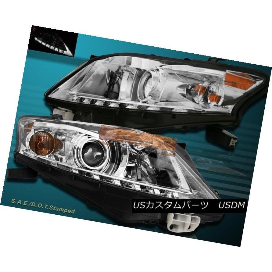 前照灯 10-12レクサスRX350プロジェクターヘッドライトクロムハウジングアンバーリフレクターNEW 10-12 LEXUS RX350 P ライト、レンズ-その他ライト