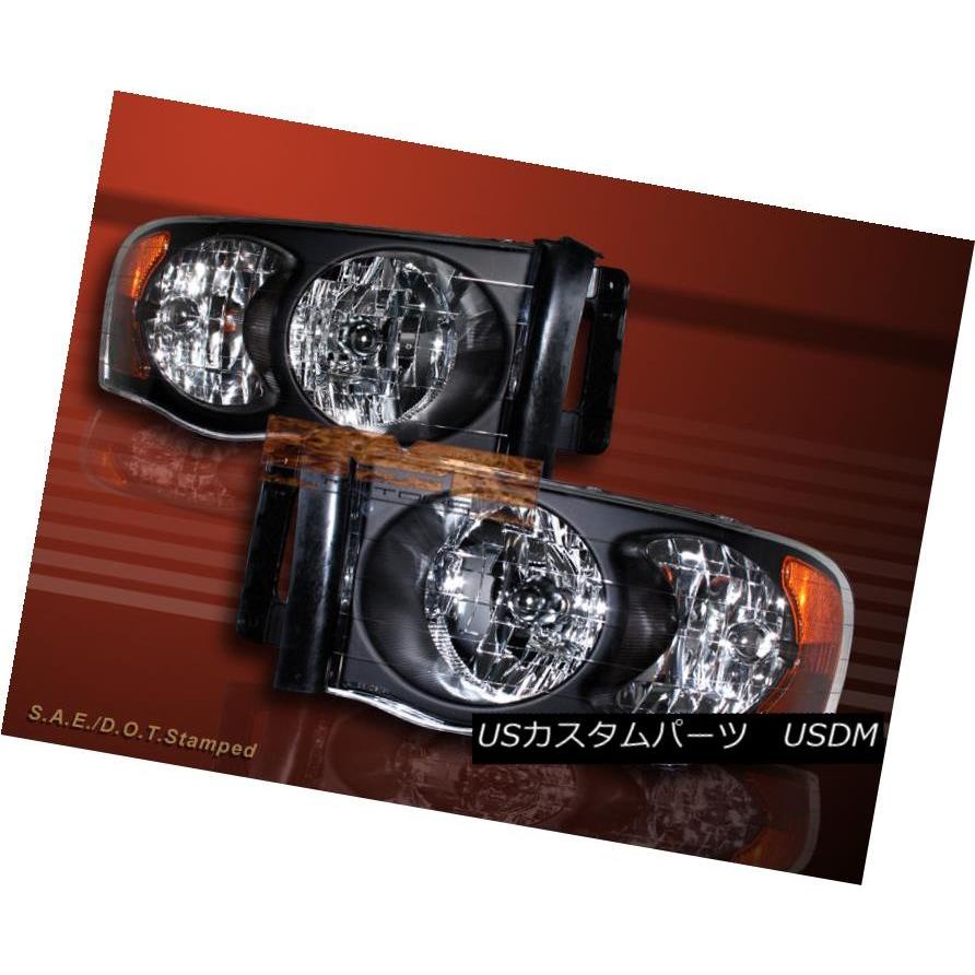 ヘッドライト 2002-2005 Dodge Ram 1500 / 2003-2005 2500/3500ヘッドライトブラック 2002-2005 D