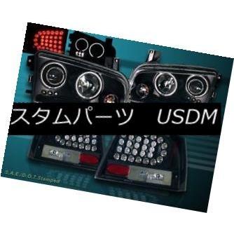 前照灯 2006年?2008年ダッジチャージャーハローCCFL LED映写機前照灯+ LEDテールランプ 2006-2008 DO 自動車-車、バイク、自転車-ライト、レンズ