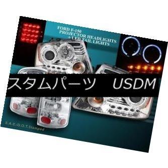 前照灯 04-08ジェラルド・r・フォードF-150ハロープロジェクターヘッドライトLEDせつ然たる/ LEDテールランプせつ然たる 04-08 FORD F-150 ライト、レンズ-車、バイク、自転車-自動車