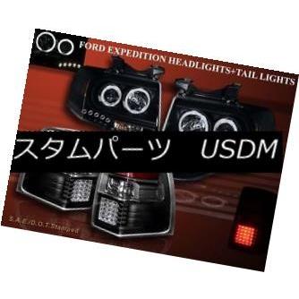 ヘッドライト 2007年?2011年フォード・エキスパート2ハロー・LEDプロジェクターヘッドライトCCFL + LEDテールライト 2007-201