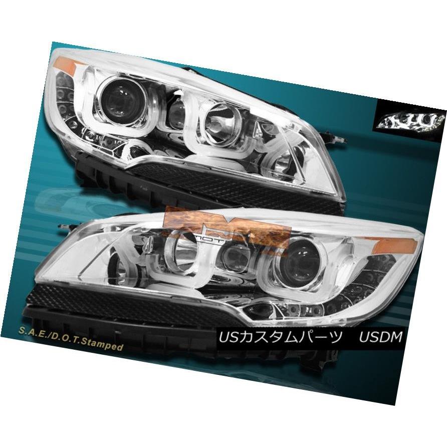 ヘッドライト 13~15フォードエスケープLED Uバーi8スタイルクロームプロジェクターヘッドライト 13-15 Ford Escape LED U