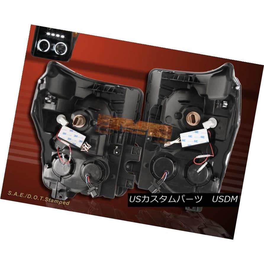 ヘッドライト 11-15フォードスーパーライトF250 / F350 / F450デュアルCCFLハロープロジェクターヘッドライトBLK 11-15の画像