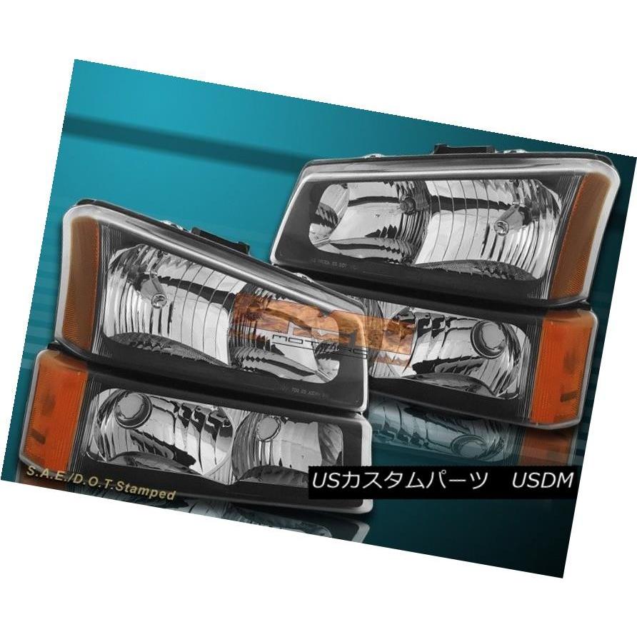 ヘッドライト 03-06 Chevrolet Silverado / Aval   ancheブラックハウジングヘッドライトク