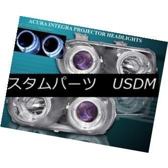 ヘッドライト 94 95 96 97 ACURA INTEGRAヘッドライトCHROME TWO HALO 94 95 96 97 ACURA INT :usdm 0003 40:USパーツ取り扱い専門店 USDM