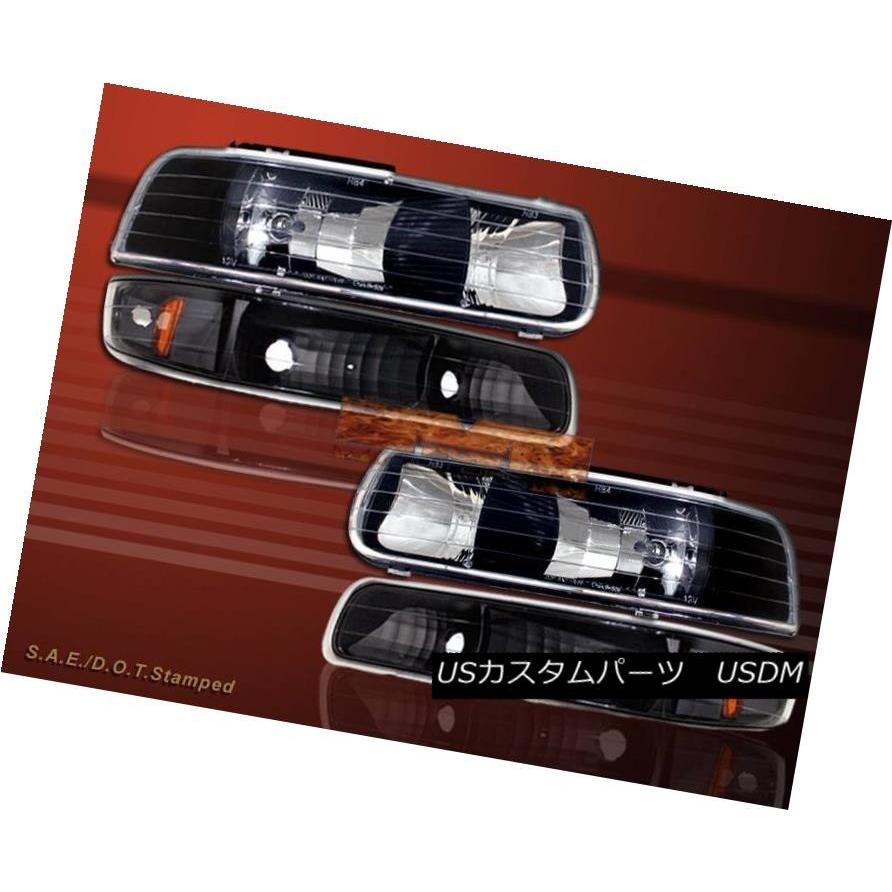 ヘッドライト 99-02 SILVERADO 2000-2006 TAHOE / SUBURBAN BLACKヘッドライト/ BUMP  <