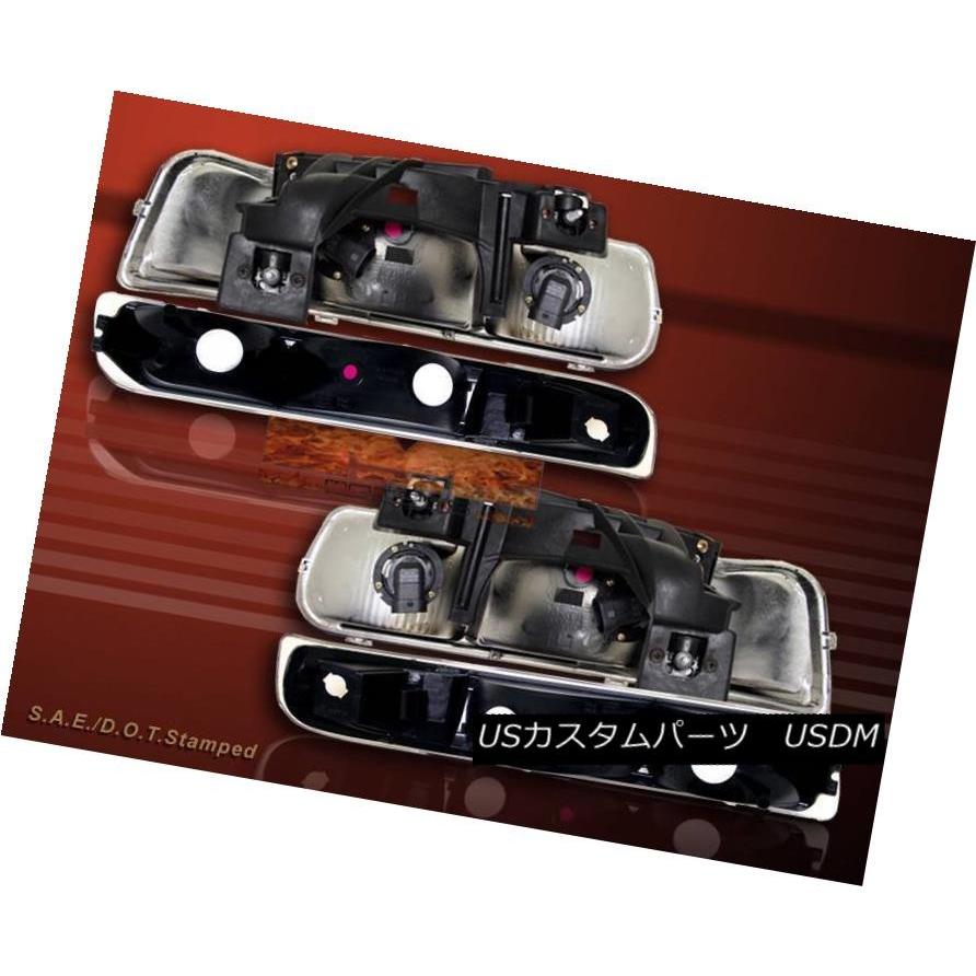 ヘッドライト 99-02 SILVERADO 2000-2006 TAHOE / SUBURBAN BLACKヘッドライト/ BUMP  <の画像