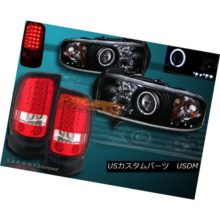 前照灯 1994-2001 ランダムアクセス記憶装置 1500/2500/3500 CCFLハロープロジェクターヘッドライトコーナー+テールランプ 1994-20 車、バイク、自転車-ライト、レンズ