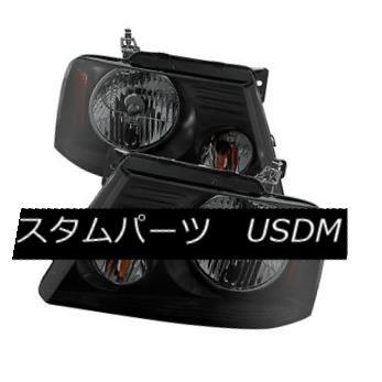 ヘッドライト フォード04-08 F150ピックアップブラックハウジングスモークレンズ交換ヘッドライト左+右 Ford 04-08 F150 Pick