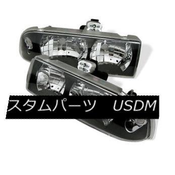 ヘッドライト シボレー98-04 S10ピックアップブレザークリスタルブラックヘッドライトダイレクト交換セット Chevy 98-04 S10 Pic