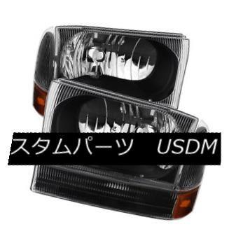 ヘッドライト フォード99-04 F250 F350スーパーDuty / Excuse  バージョンブラックハウジング交換用ヘ