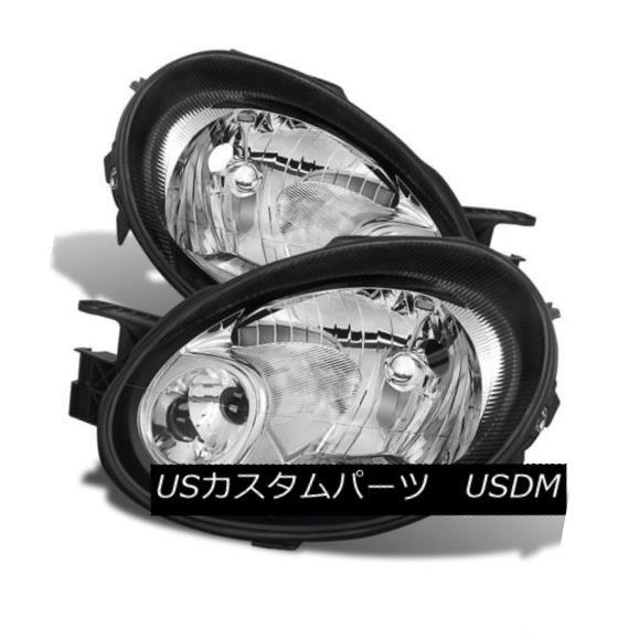 ヘッドライト ドッジ03-05ネオンブラックトリムクロームハウジング交換ヘッドライトSE SRT SXT RT Dodge 03-05 Neon Bl