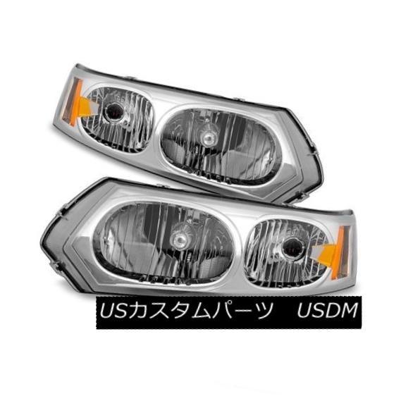 ヘッドライト サターン03-07イオン4drセダン交換ヘッドライト左+右セット1 2 3 Saturn 03-07 Ion 4dr Sedan Rep
