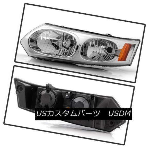 ヘッドライト サターン03-07イオン4drセダン交換ヘッドライト左+右セット1 2 3 Saturn 03-07 Ion 4dr Sedan Repの画像