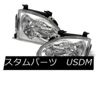 ヘッドライト Honda 93-97 Del Solクロームヘッドライトランプダイレクト交換セットS Si Vtec Honda 93-97 Del