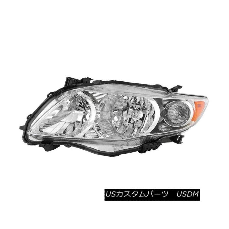 ヘッドライト トヨタ09-10カローラクロームハウジング交換ヘッドライトドライバ/左側 Toyota 09-10 Corolla Chrome Hou