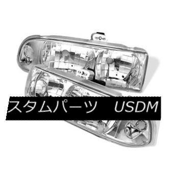 ヘッドライト シボレー98-04 S10ピックアップブレザークリスタルクリアヘッドライトダイレクト交換セット Chevy 98-04 S10 Pick