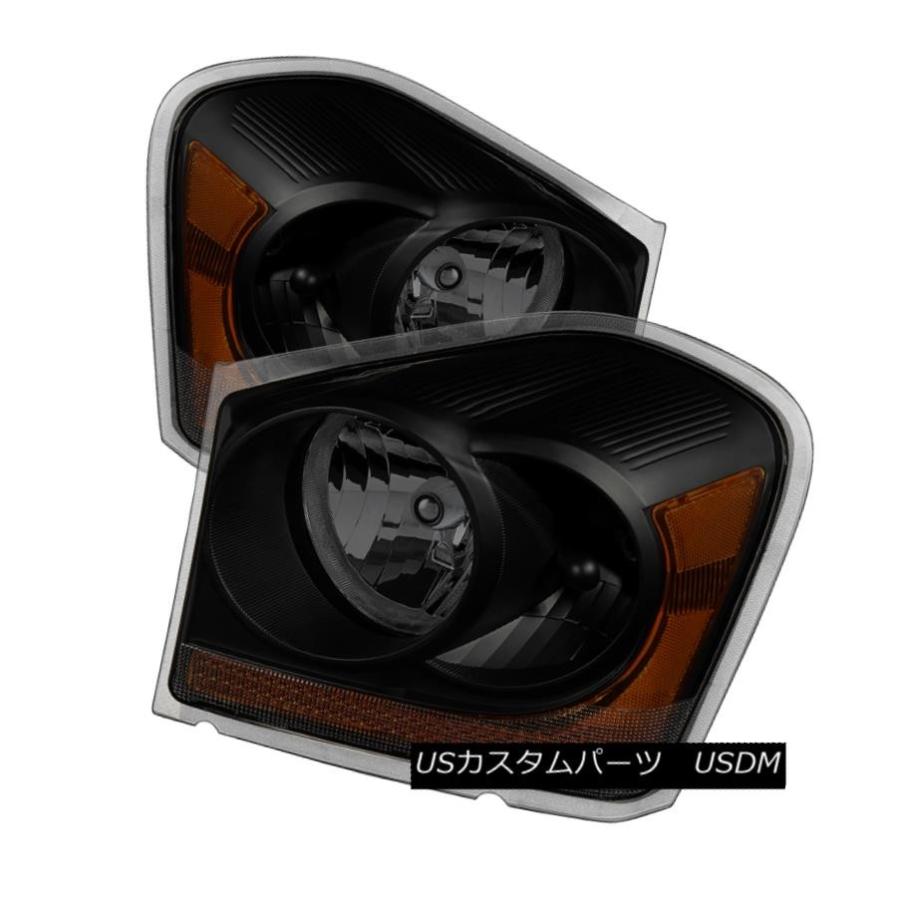 前照灯 ドッジー04-05デュランゴブラックハウジングスモークレンズ取り替えっこ前照灯SLT ST SXT Dodge 04-05 Durango 自動車-車、バイク、自転車