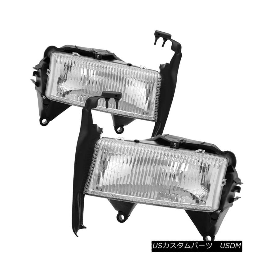 ヘッドライト ドッジ97-04ダコタ98-03デュランゴクロームハウジング交換ヘッドライトペアセット Dodge 97-04 Dakota 98-03