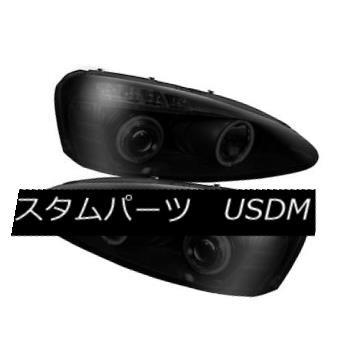 ヘッドライト ポンティアック04-08グランプリブラックスモークCCFLデュアルハローLEDプロジェクターヘッドライト Pontiac 04-08 G