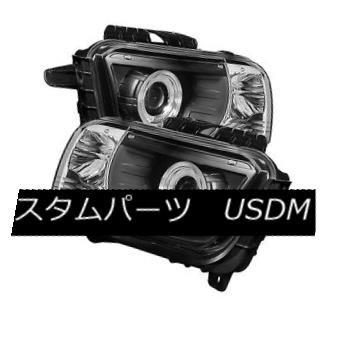 前照灯 シボレー10-13カマロブラックデュアルヘイロープロジェクターヘッドライト/琥珀色合図 Chevy 10-13 Camaro Bl 自動車-その他ライト-車、バイク、自転車