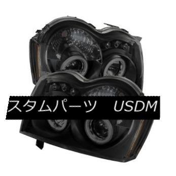 ヘッドライト ジープ05-07グランドチェロキー黒煙CCFLデュアルハローLEDプロジェクターヘッドライト Jeep 05-07 Grand Cher
