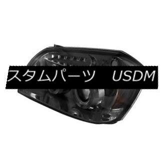 前照灯 ドッジ05-07マグナムスモークデュアルヘイロープロジェクターヘッドランプ（合図照明ランプ付）SE SXT Dodge 05-07 Ma ライト、レンズ-車、バイク、自転車-自動車