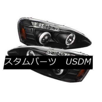 ヘッドライト ポンティアック04-08グランプリブラックCCFLデュアルハローLEDプロジェクターヘッドライトランプ Pontiac 04-08 Gr