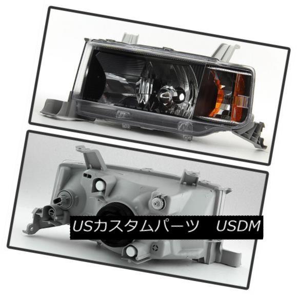 ヘッドライト Scion 04-06 xBブラックハウジング交換用ヘッドライトランプ左右セット Scion 04-06 xB Black Housinの画像