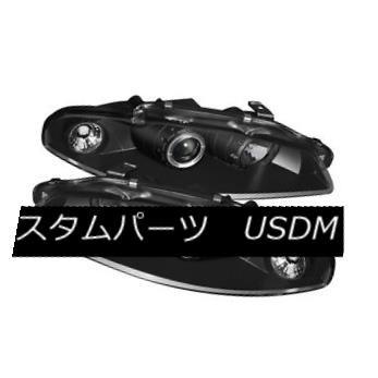 ヘッドライト 三菱97-99 EclipseブラックハローLEDプロジェクターヘッドライトGST GS GSX Spyder Mitsubishi 9