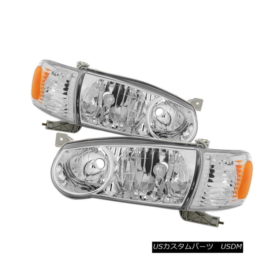 ヘッドライト トヨタ01-02カローラクロームハウジング交換ヘッドライトランプセットCE LE S Toyota 01-02 Corolla Chro