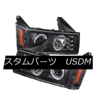 前照灯 シェビー04-12コロラドブラックデュアルヘイロープロジェクターヘッドライトGMCキャニオンに合う Chevy 04-12 Colora 自動車-ライト、レンズ-車、バイク、自転車