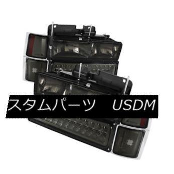 ヘッドライト 94-98シボレーピックアップトラックタホ郊外の煙LEDヘッドライトバンパーコーナーセット 94-98 Chevy Pickup Tru