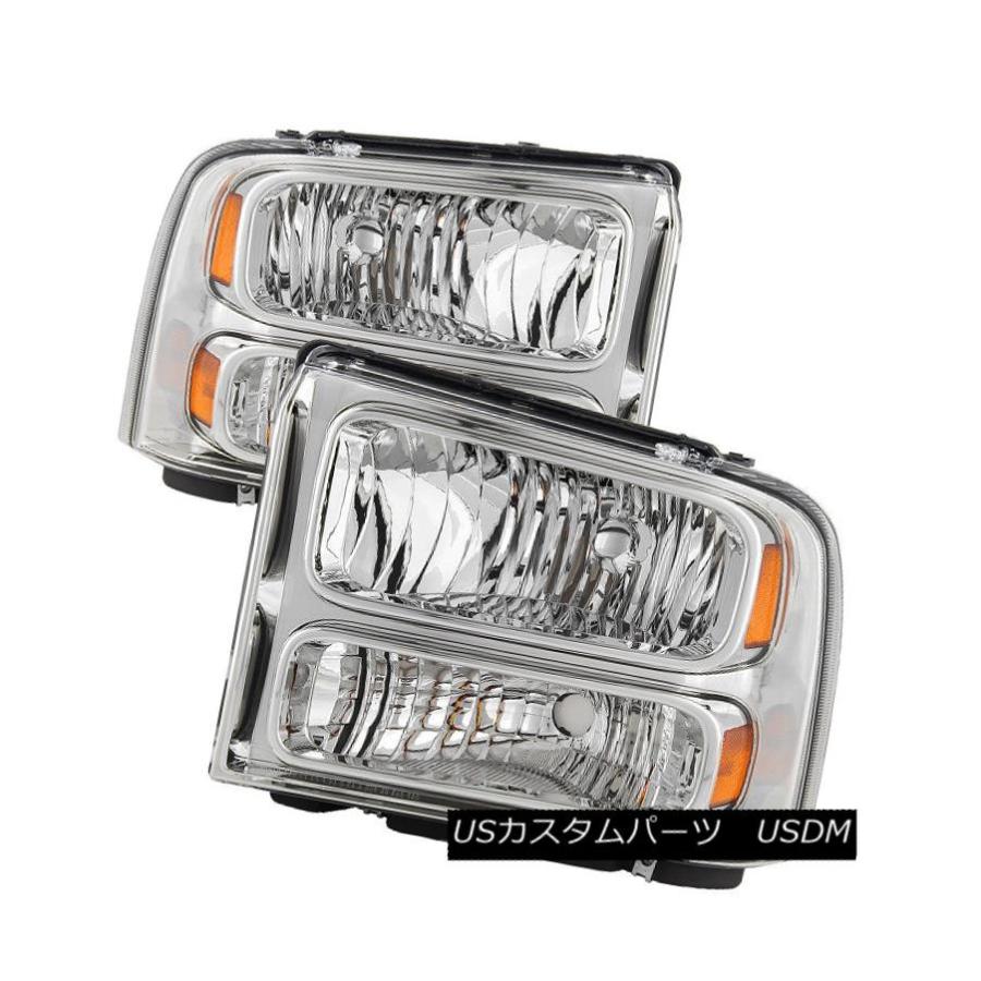ヘッドライト Ford 99-04 F250 F350 SuperDuty / Excu コンバージョンハーレースタイルヘッドライト For