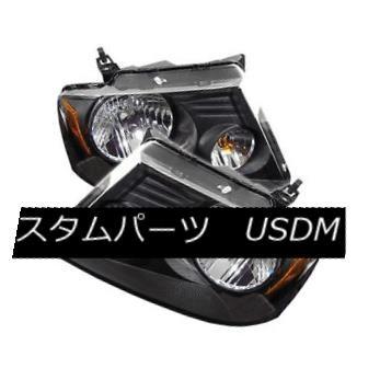 ヘッドライト フォード04-08 F150ピックアップブラックハウジング交換ヘッドライトペア左右+右 Ford 04-08 F150 Pickup B
