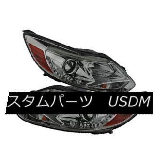 ヘッドライト フォード12-14フォーカススモークDRLバーLEDプロジェクターヘッドライトランプセダンハッチバック Ford 12-14 Focus