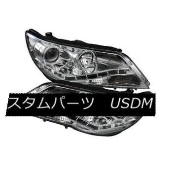 ヘッドライト フォルクスワーゲン09-11ティグアンブラックDRL LEDプロジェクターヘッドライトランプセットS SE Volkswagen 09-