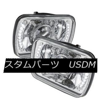 ヘッドライト H6014 / H6052 / H6に適合  054 7 \"x6\""密閉ビームプロジェクターヘッドライトクロームL"