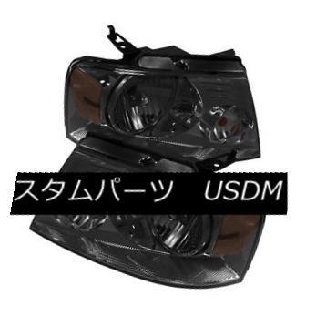 ヘッドライト Ford 04-08 F150ピックアップスモークレンズ交換ヘッドライトペア左右+右 Ford 04-08 F150 Pickup Sm