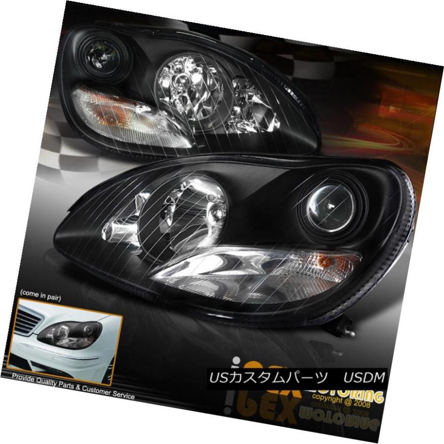 ヘッドライト （S-CLASS）2000-2005メルセデスベンツW220 S430 / S500 / S600プロジェクターブラックヘッドライト (の画像