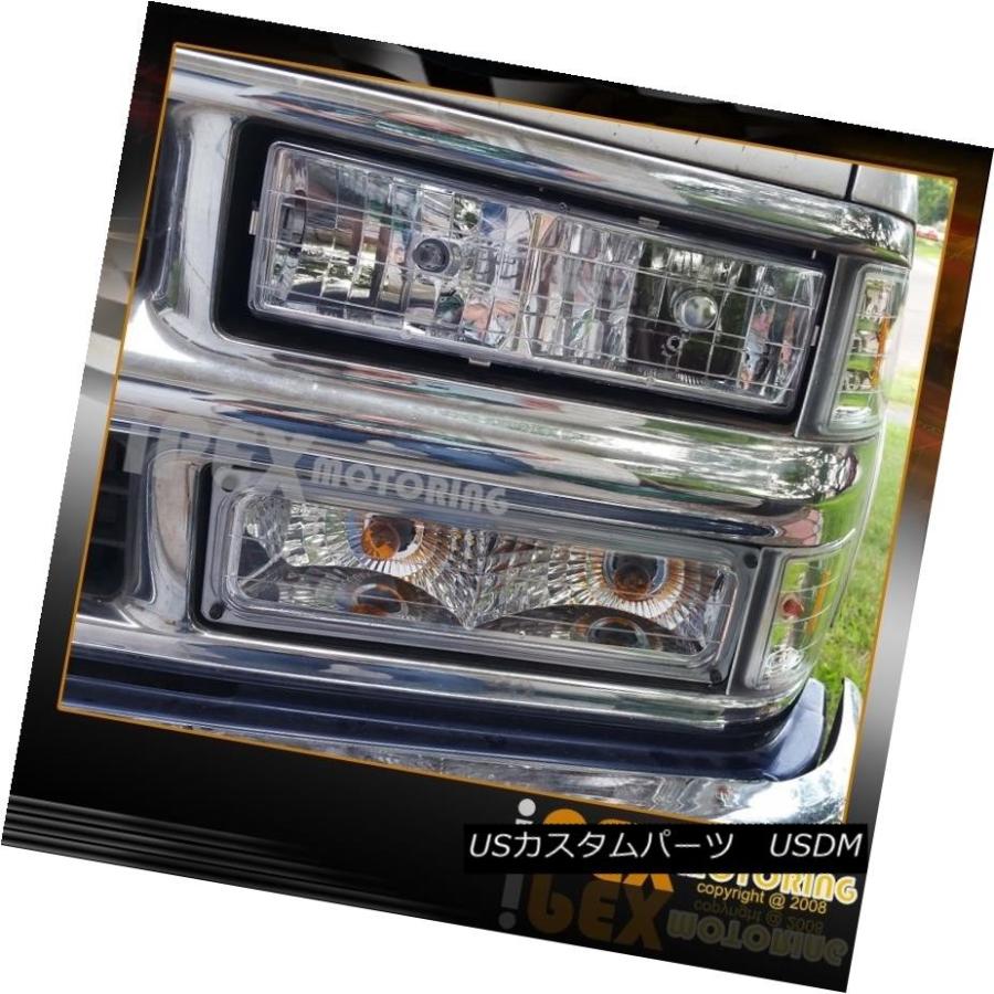 ヘッドライト 1994-1998 Chevy Silverado Tahoe [10Pcs Chrome]ヘッドライト+テールライト+信号 1994-の画像
