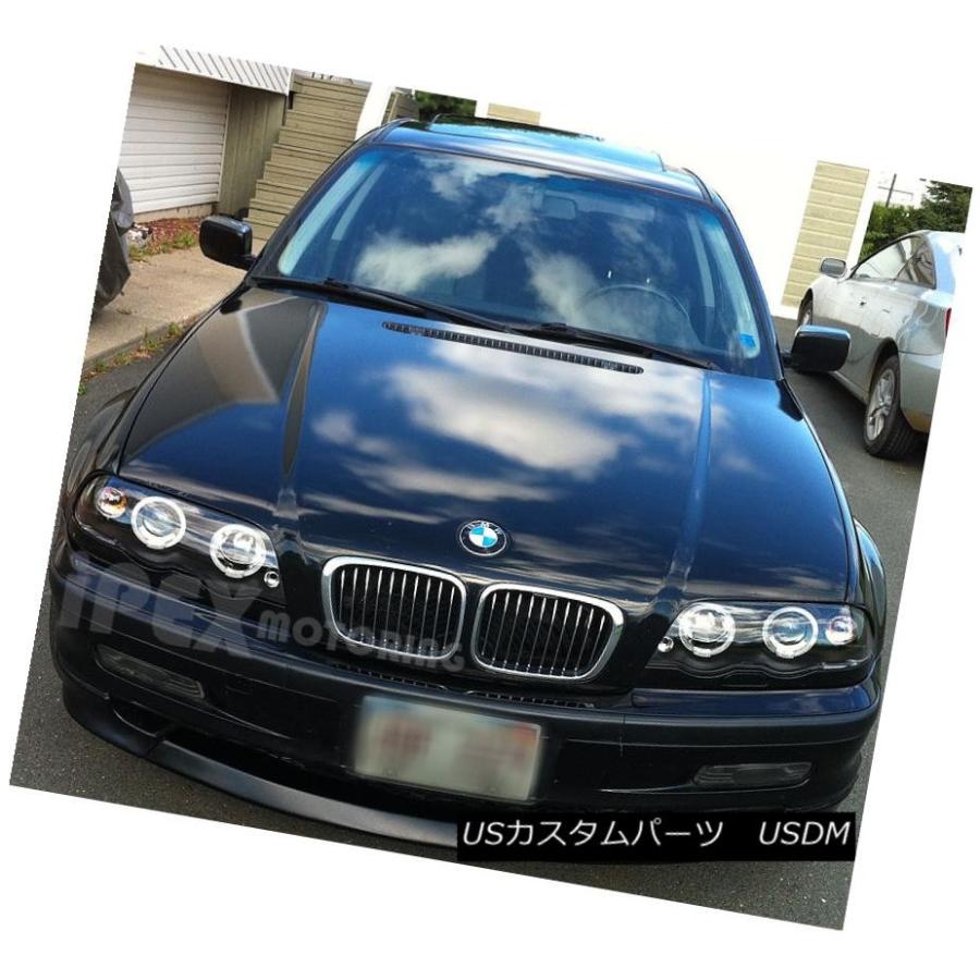 ヘッドライト 3-SERIES 1999-2001 BMW E46 4DrハロープロジェクターLEDヘッドライト+レッドテールライト 3-SERIESの画像