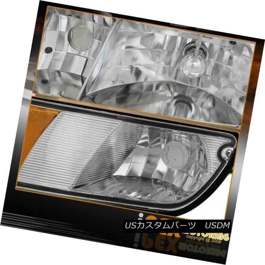 ヘッドライト 1998-2002 Mercury Grand MarquisクロームヘッドライトW /クリアコーナー信号灯 1998-2002 Merの画像