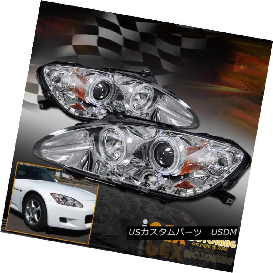 ヘッドライト 2004-2009 Honda Civic S2000 S2K AP2 BRIGHTEST CCFL HALOプロジェクターLEDヘッド